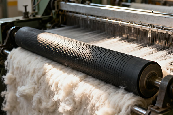 橡胶滚轮应用于纺织行业